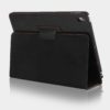 Sleep/Wake Leather Wallet Case for Aplle iPads Black