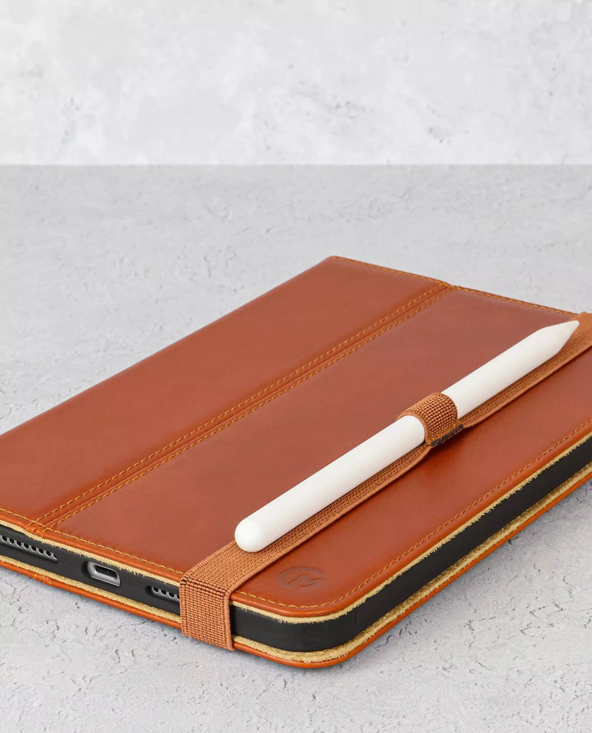 Personalized Leather iPad Mini 6 / Mini 5 Case / iPad 10.2 Case / 10.5 /  iPad 9.7 / Pro 12.9 / Portfolio Case With Apple Pencil Holder 