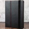 leather ipad case black with strap